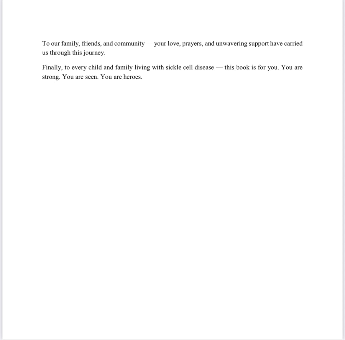 Simeon the Sickle Cell Hero - eBook Edition